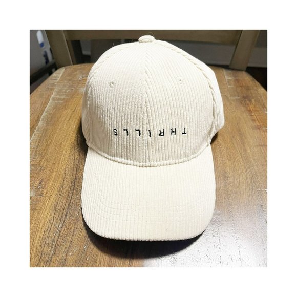 BOYEE Cream Corduroy THRILLS Casual Baseball Cap 100% Cotton One Size - Picture 1 of 8